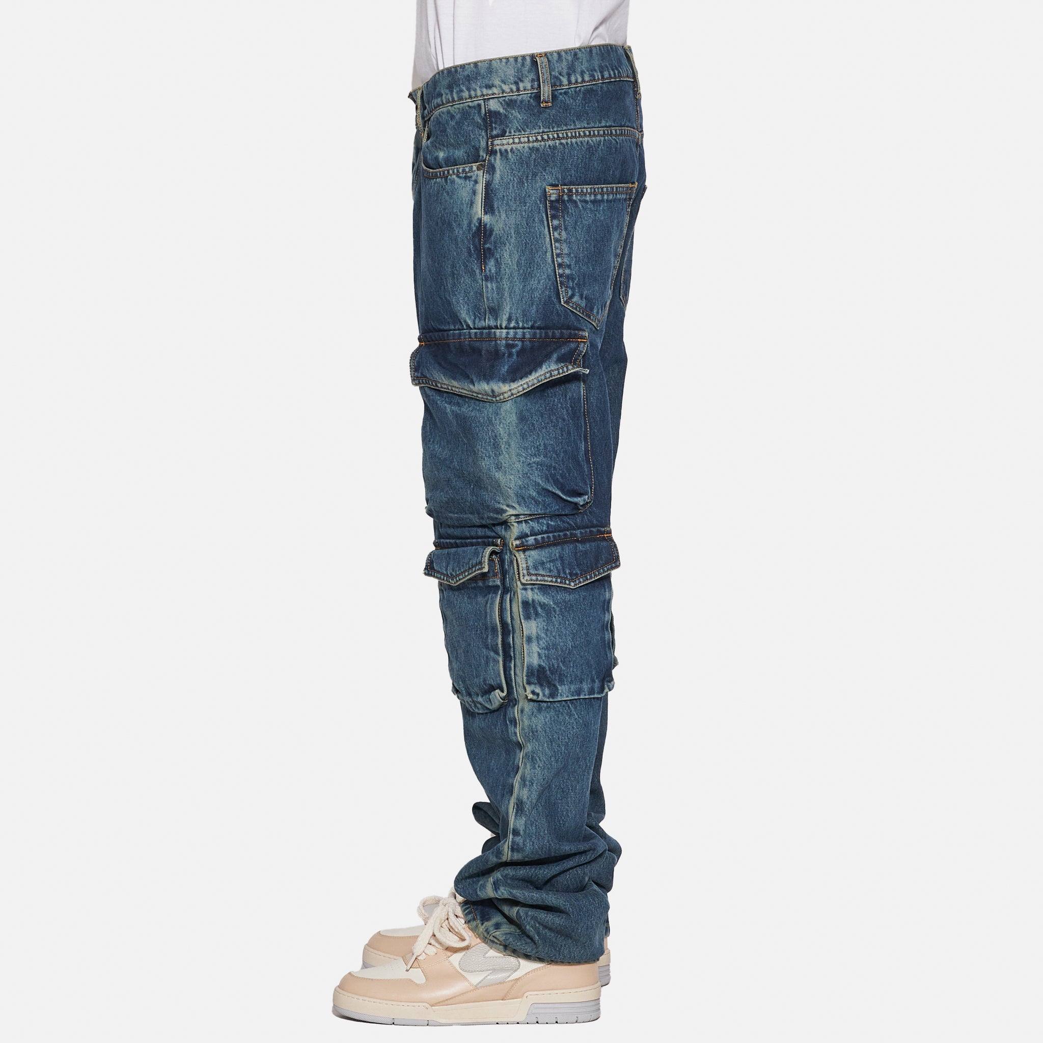 JEANS CARGO - BLUE