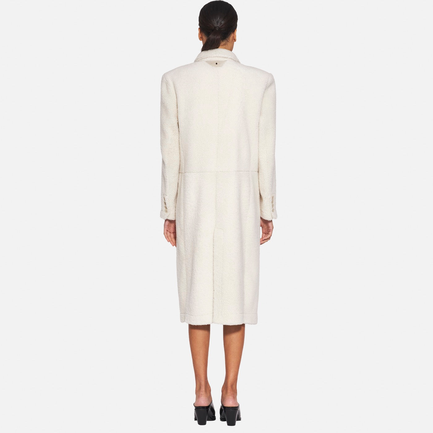 CAPPOTTO IN SHEARLING -IVORY