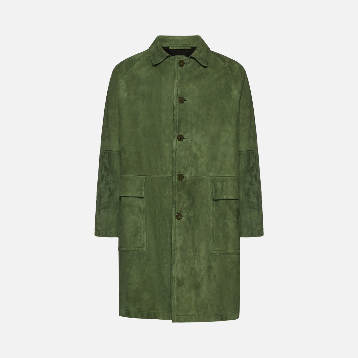 Salvatore Santoro CAPPOTTO IN SUEDE - GRREN