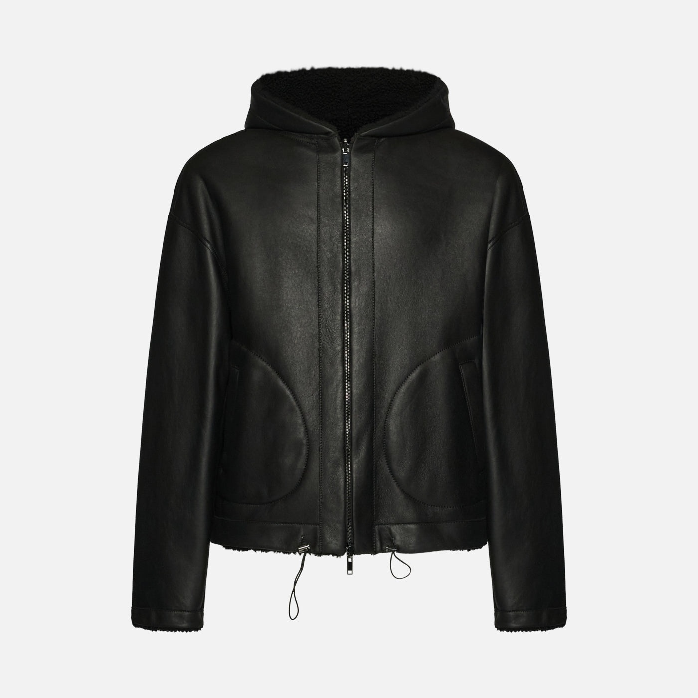 Salvatore Santoro GIACCA IN SHEARLING - BLACK