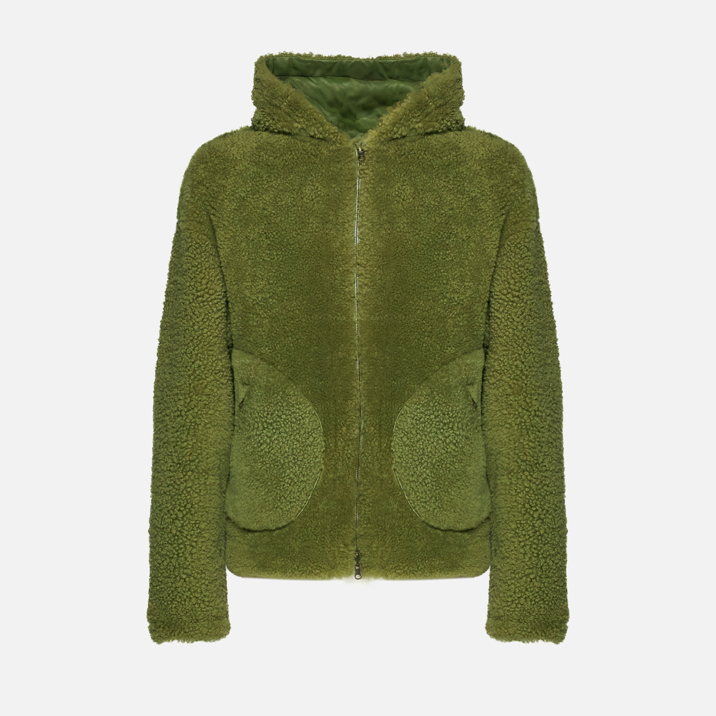 Salvatore Santoro GIACCA IN SHEARLING - GREEN