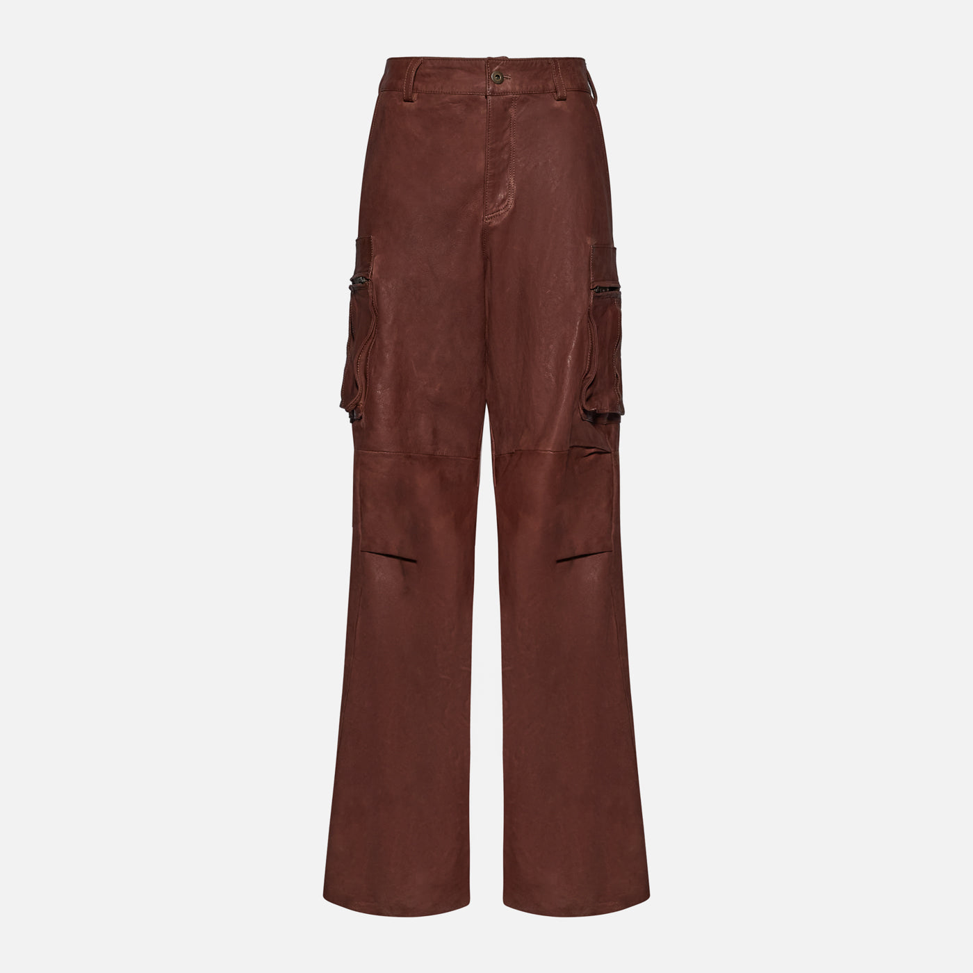 Salvatore Santoro PANTALONE IN PELLE - WOOD