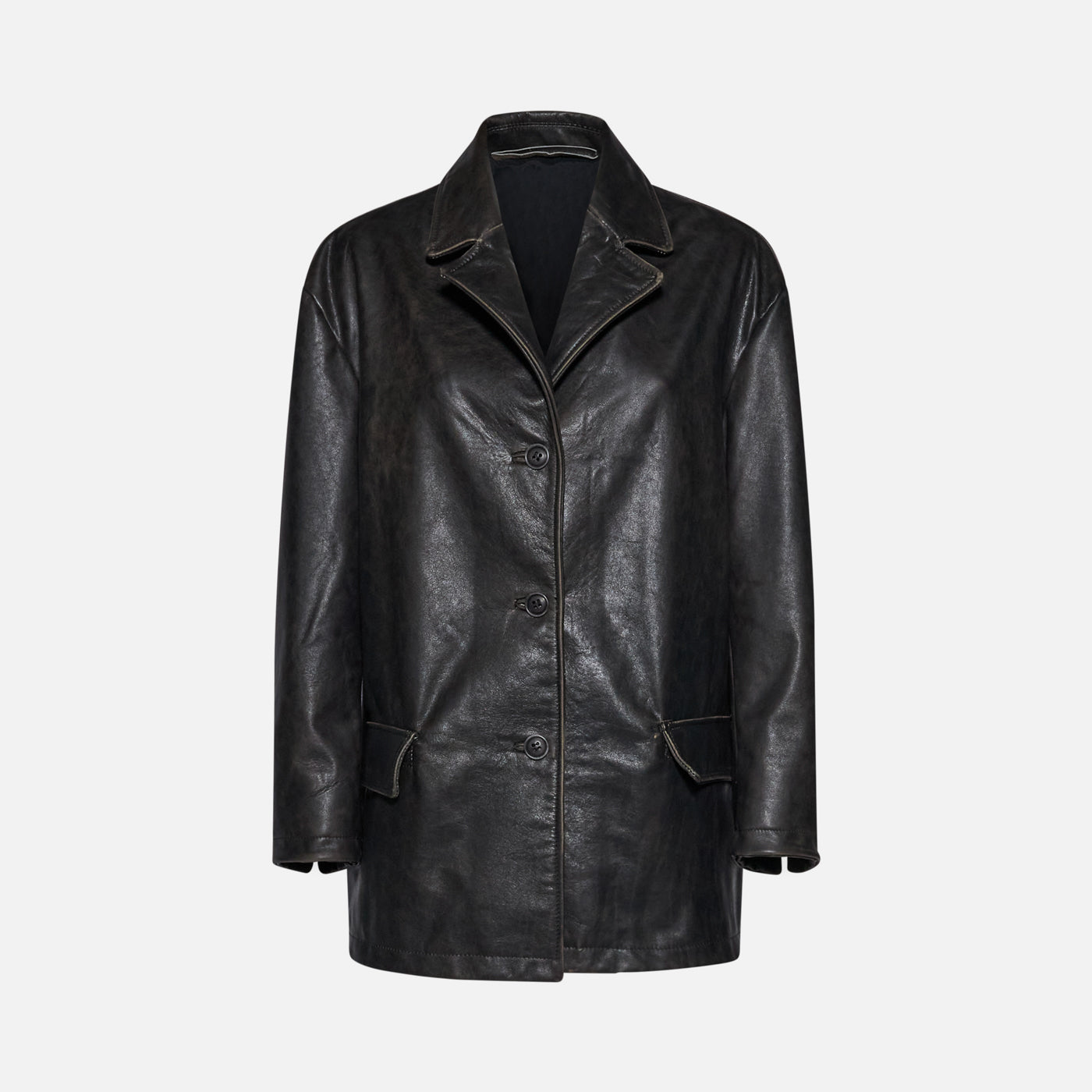 Salvatore Santoro GIACCA IN PELLE - BLACK
