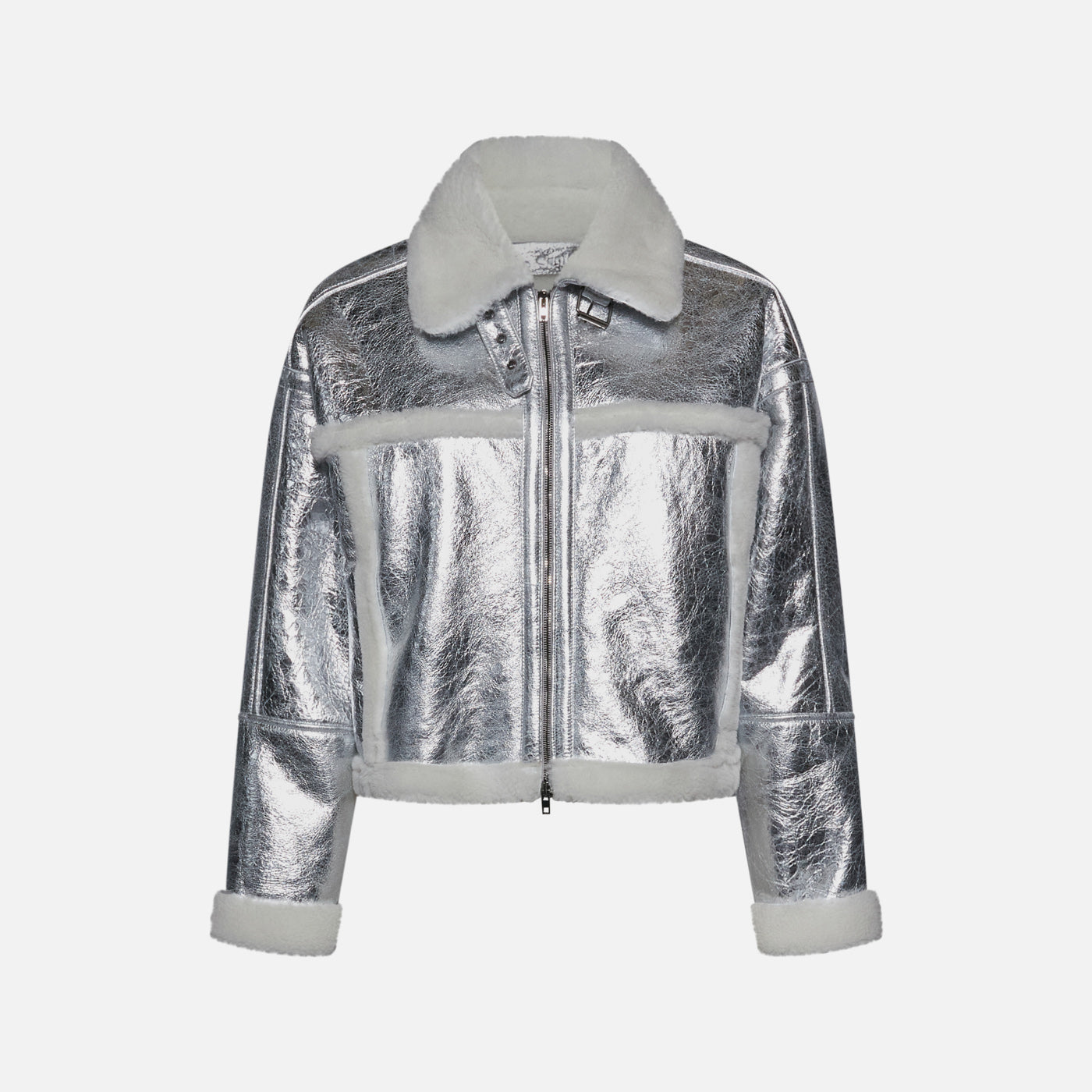 Salvatore Santoro GIACCA IN SHEARLING - SILVER