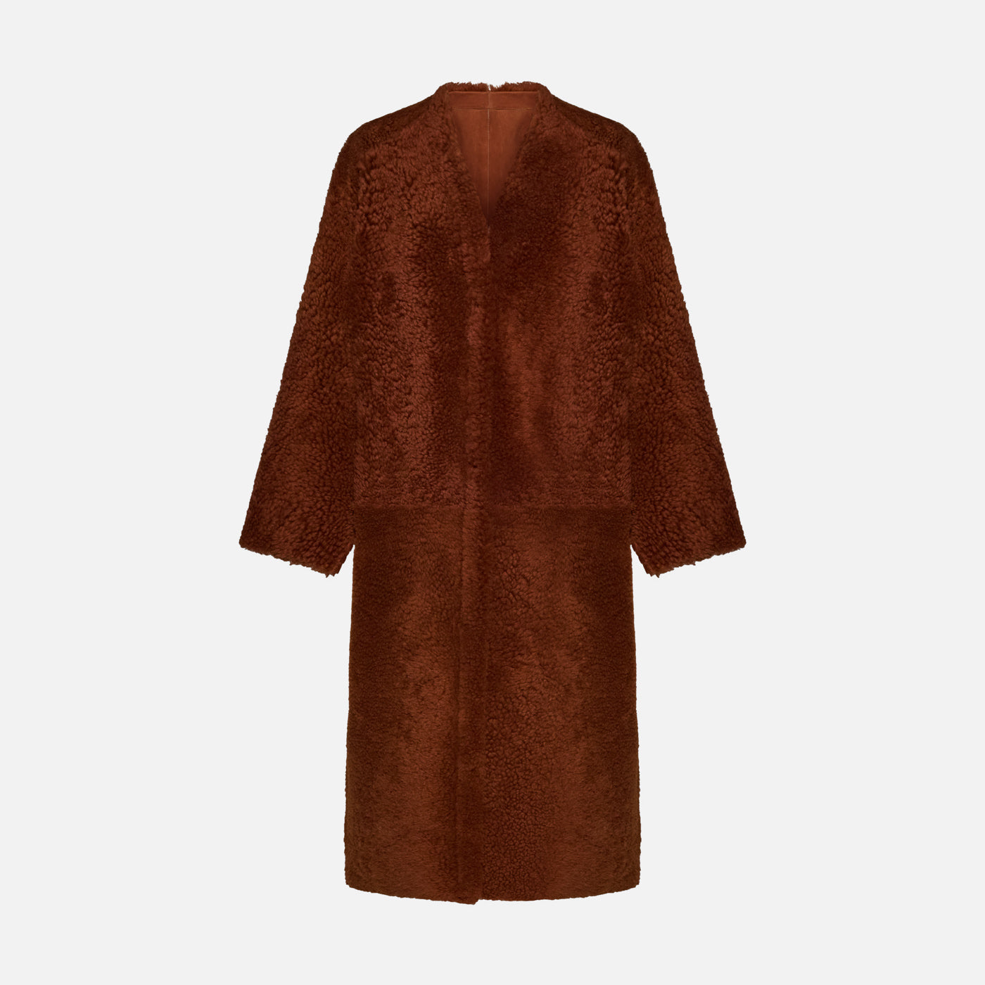 Salvatore Santoro CAPPOTTO IN SHEARLING - RUST