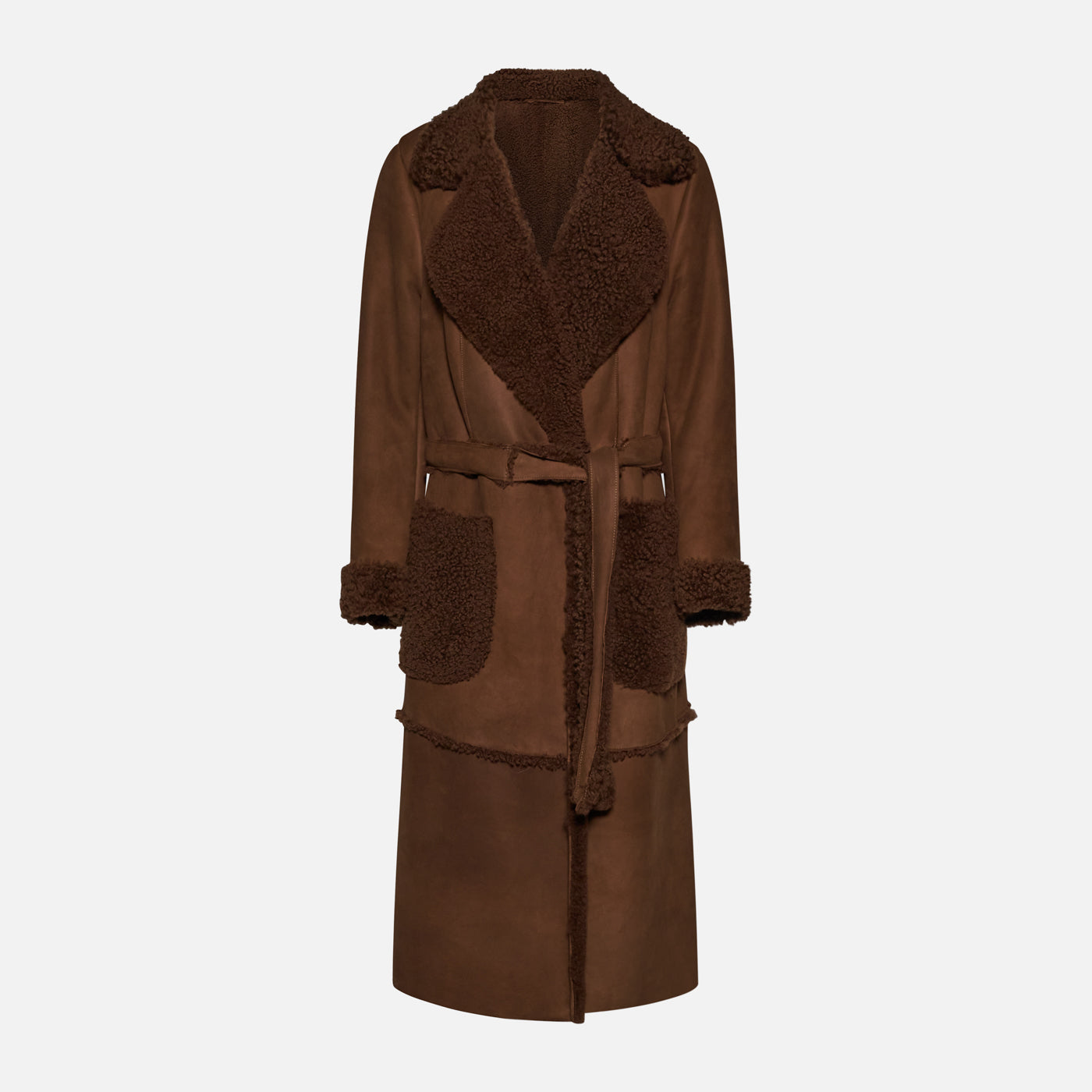 Salvatore Santoro CAPPOTTO IN SHEARLING- BROWN