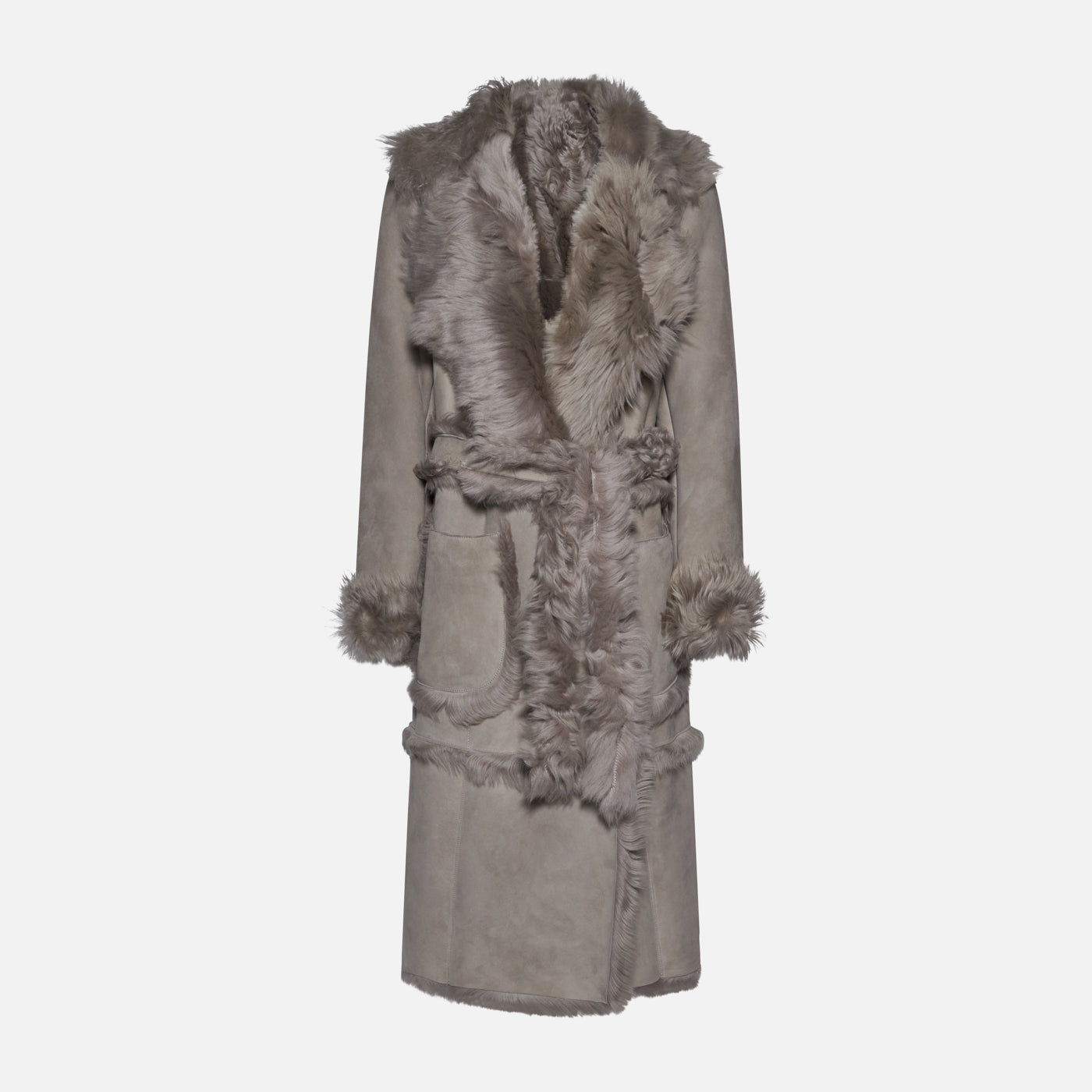 Salvatore Santoro CAPPOTTO IN SHEARLING - GREY