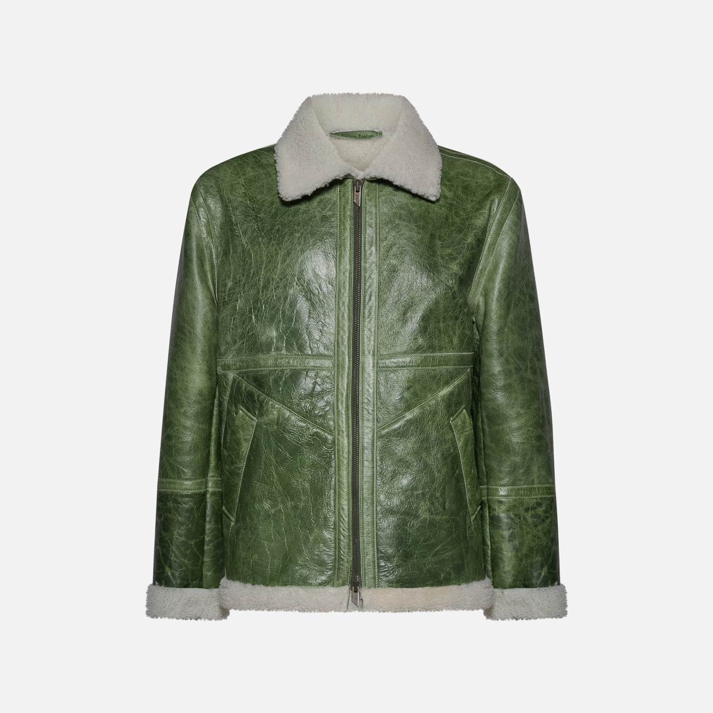 Salvatore Santoro GIACCA IN SHEARLING - GREEN