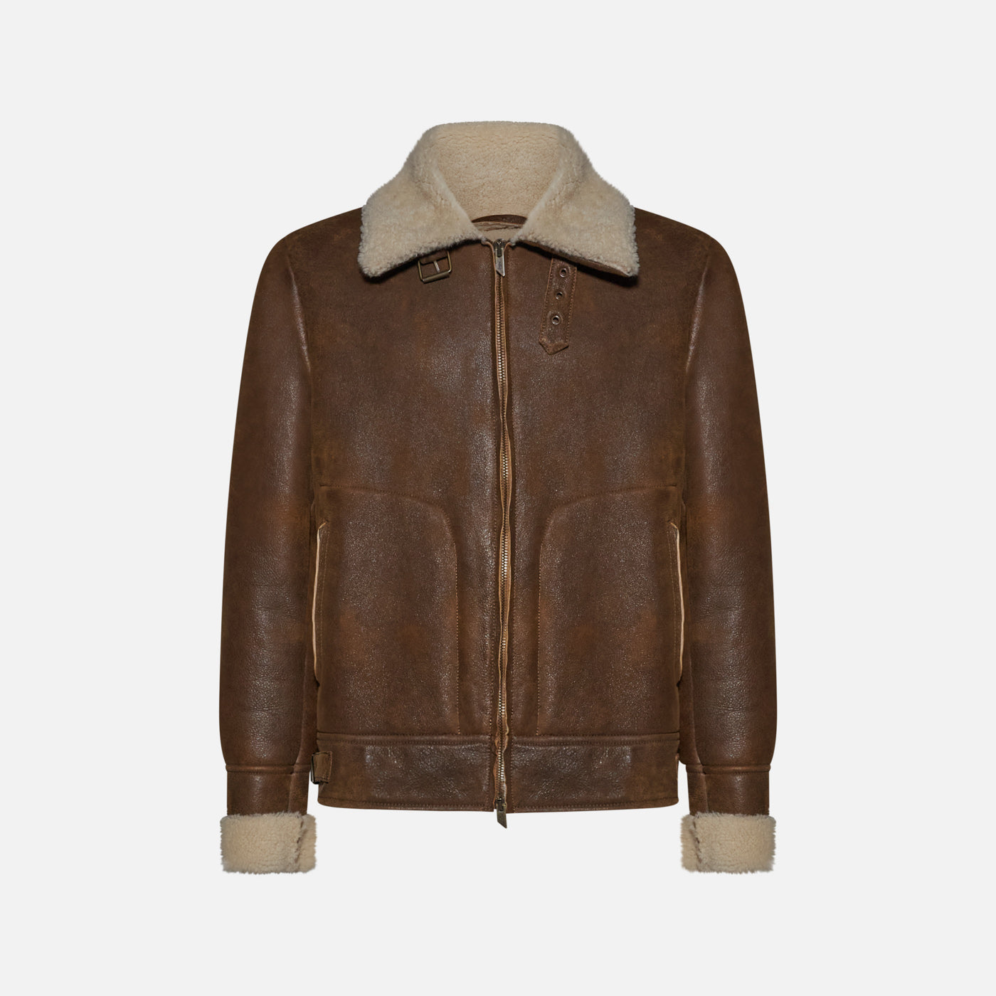 Salvatore Santoro GIACCA IN SHEARLING - CAMEL