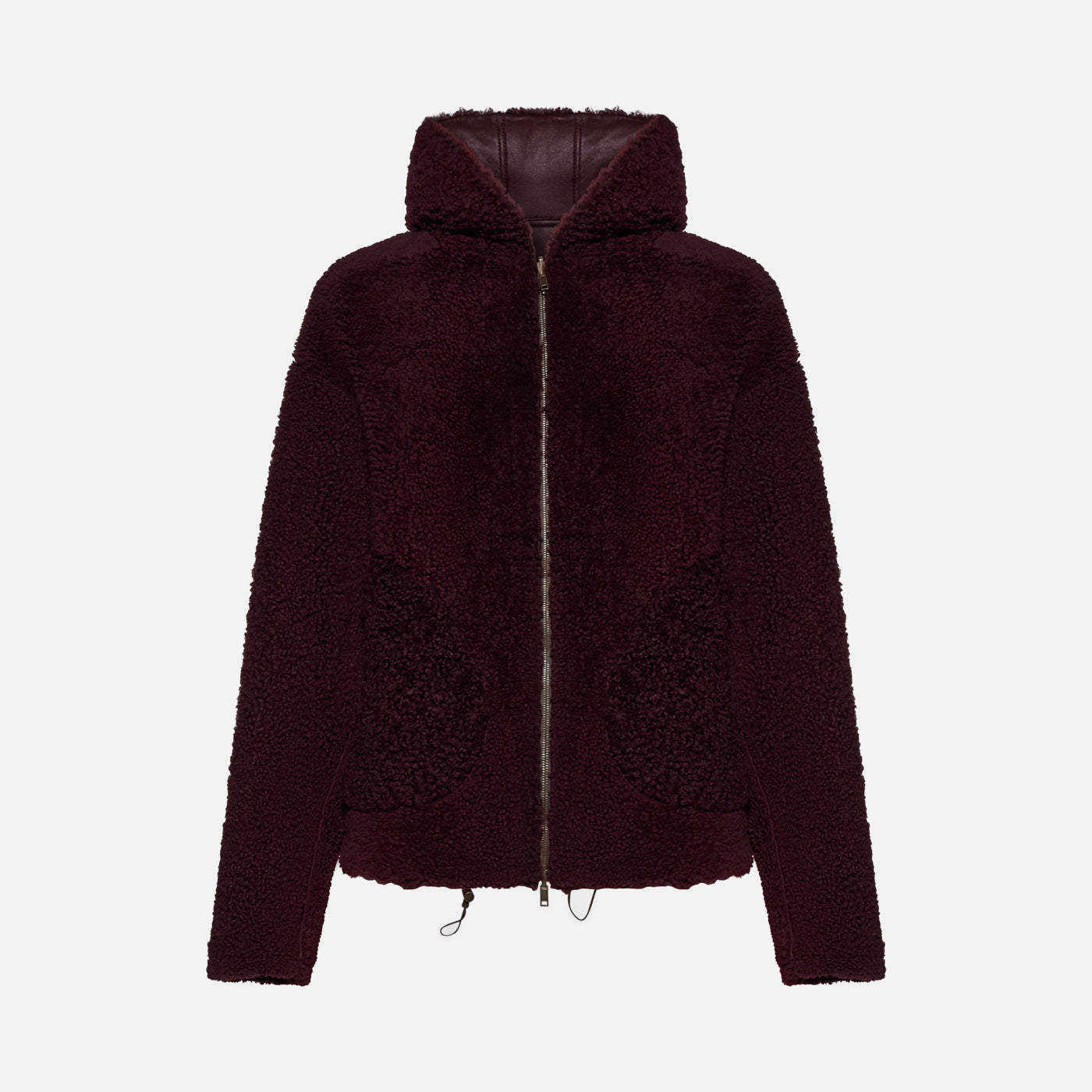 Salvatore Santoro GIACCA IN SHEARLING - BORDEAUX