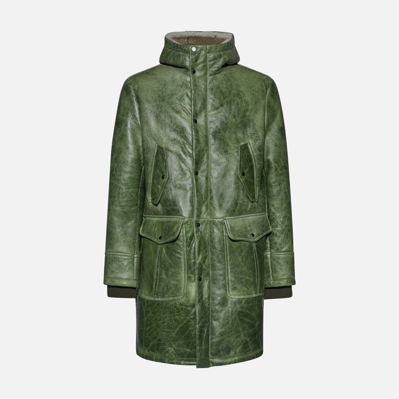 Salvatore Santoro GIACCA IN SHEARLING - GREEN