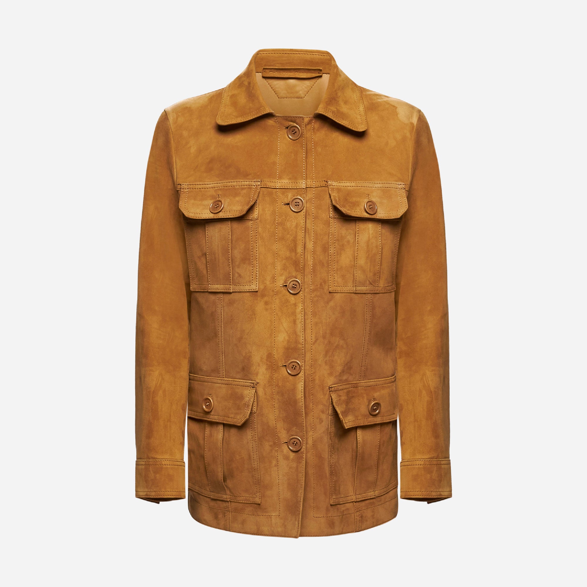 GIACCA FIELD IN PELLE SCAMOSCIATA – BEIGE