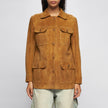 GIACCA FIELD IN PELLE SCAMOSCIATA – BEIGE