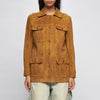 GIACCA FIELD IN PELLE SCAMOSCIATA – BEIGE