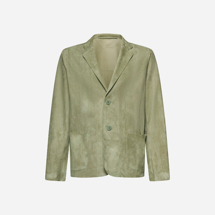 SIMPLY WILDLEDERJACKE - SCHLAMM