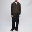 MINIMAL SUEDE JACKET -COFFEE