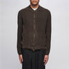 MINIMAL SUEDE JACKET -COFFEE