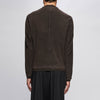 MINIMAL SUEDE JACKET -COFFEE