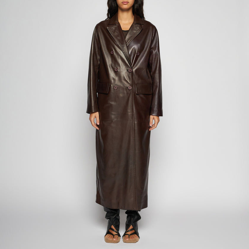 CAPPOTTO IN NAPPA PLONGÈ - TESTA DI MORO