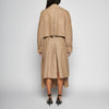 TRENCH IN PELLE SCAMOSCIATA - SAND