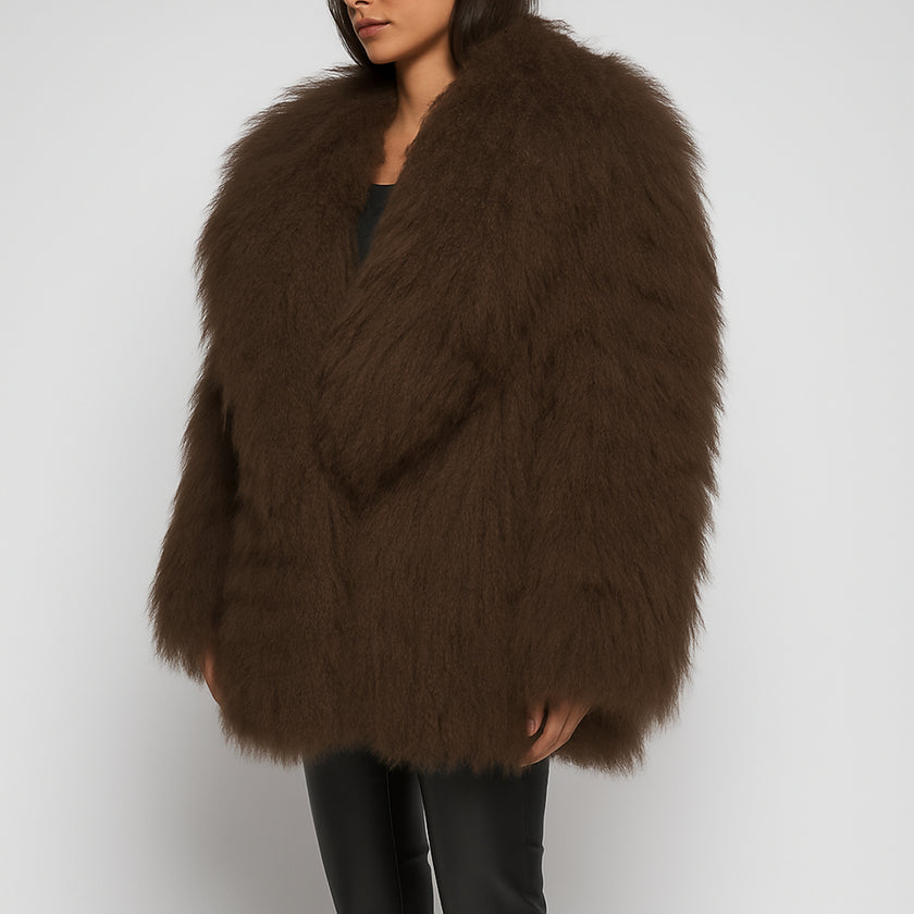 MONGOLIA COAT - BROWN