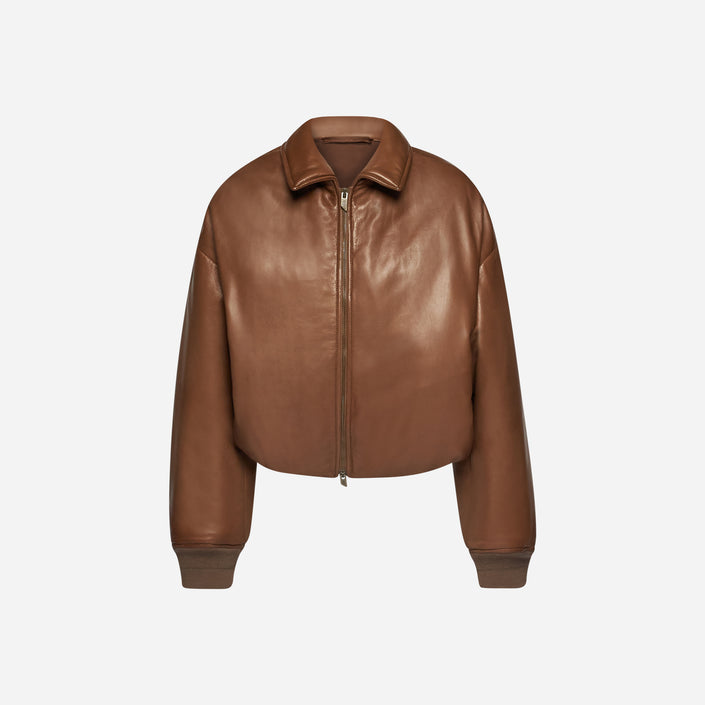 GEWATTETE PLONGÈ-LEDERJACKE – COOKIE