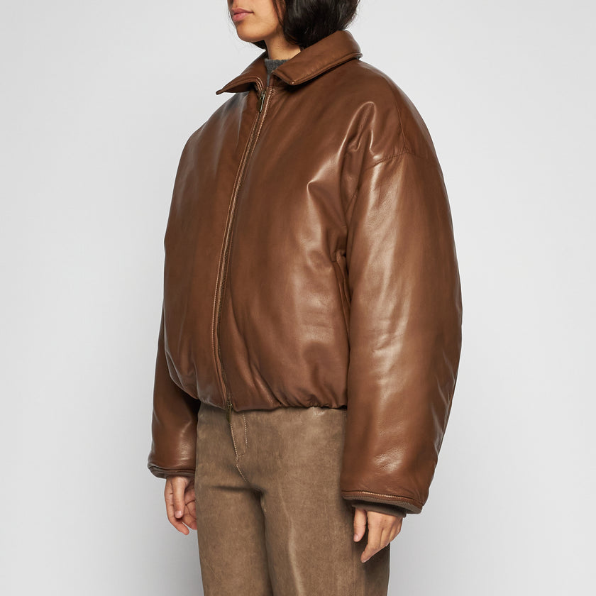 GEWATTETE PLONGÈ-LEDERJACKE – COOKIE