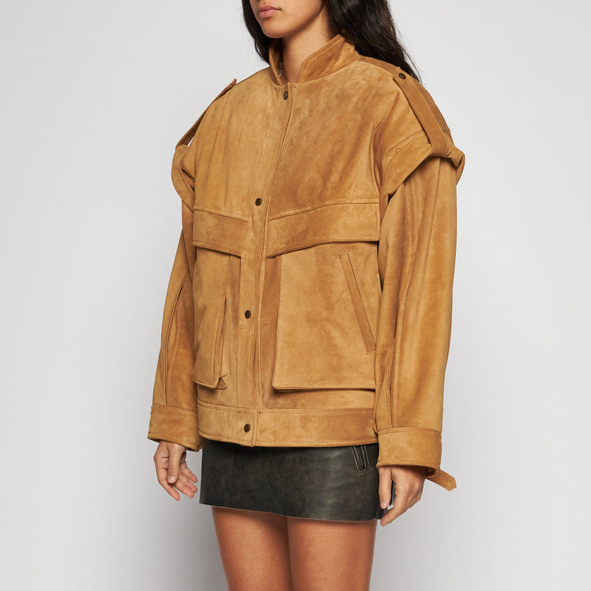 WILDLEDERJACKE - KAMEL