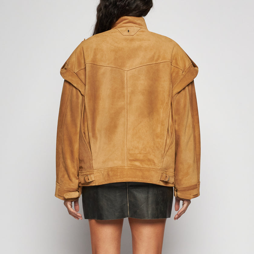 WILDLEDERJACKE - KAMEL