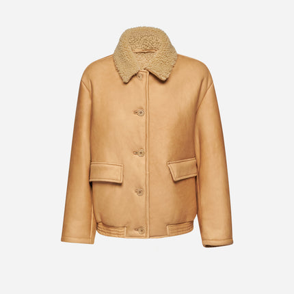 GIACCA IN SHEARLING - NUDE