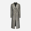 CAPPOTTO IN PELLE PLONGÈ - GREY