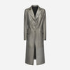 CAPPOTTO IN PELLE PLONGÈ - GREY