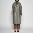 CAPPOTTO IN PELLE PLONGÈ - GREY