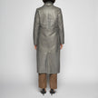 CAPPOTTO IN PELLE PLONGÈ - GREY