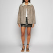 GIACCA IN SHEARLING SCAMOSCIATO - GREY/WHITE