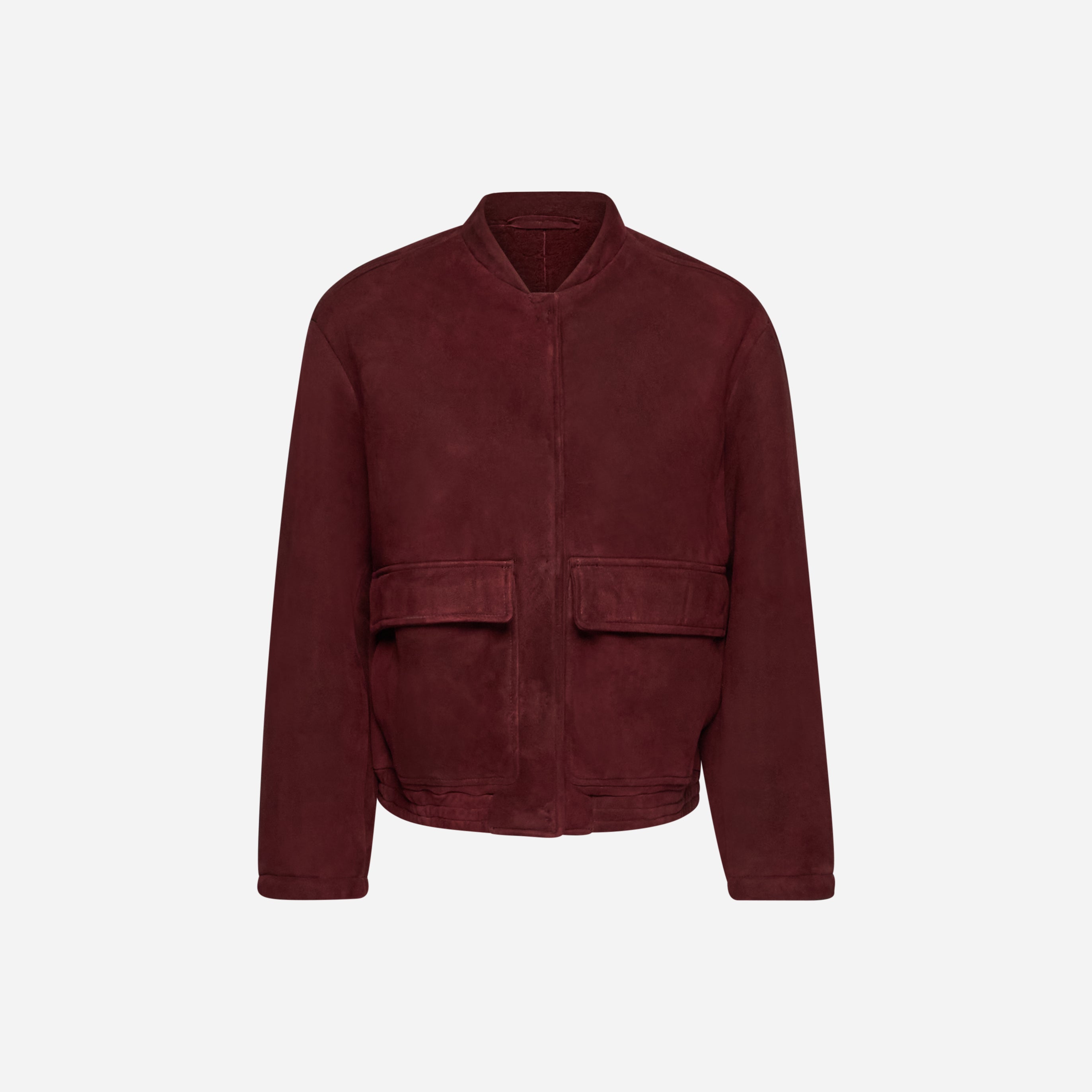 GIACCA IN SHEARLING SCAMOSCIATO - BORDEAUX