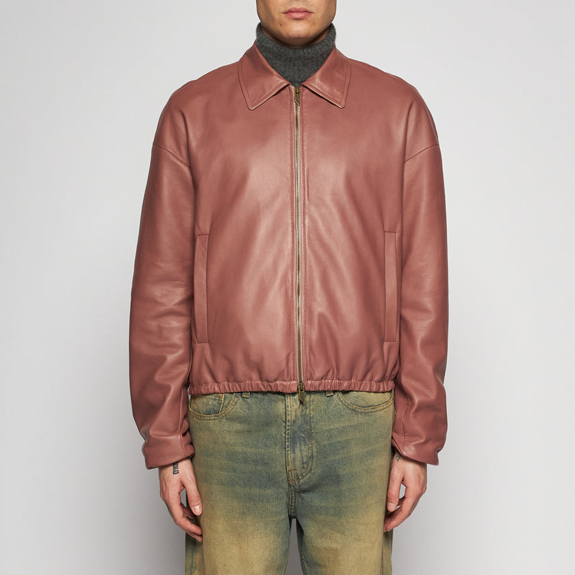 GIACCA IN NAPPA PLONGÈ - ROSA