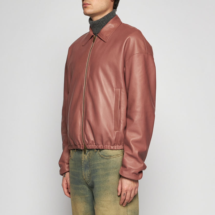 GIACCA IN NAPPA PLONGÈ - ROSA