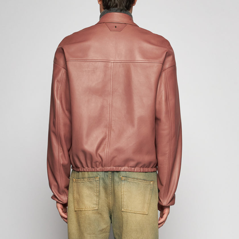 GIACCA IN NAPPA PLONGÈ - ROSA