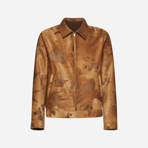 GIACCA IN PELLE DI CAVALLINO – CARAMEL