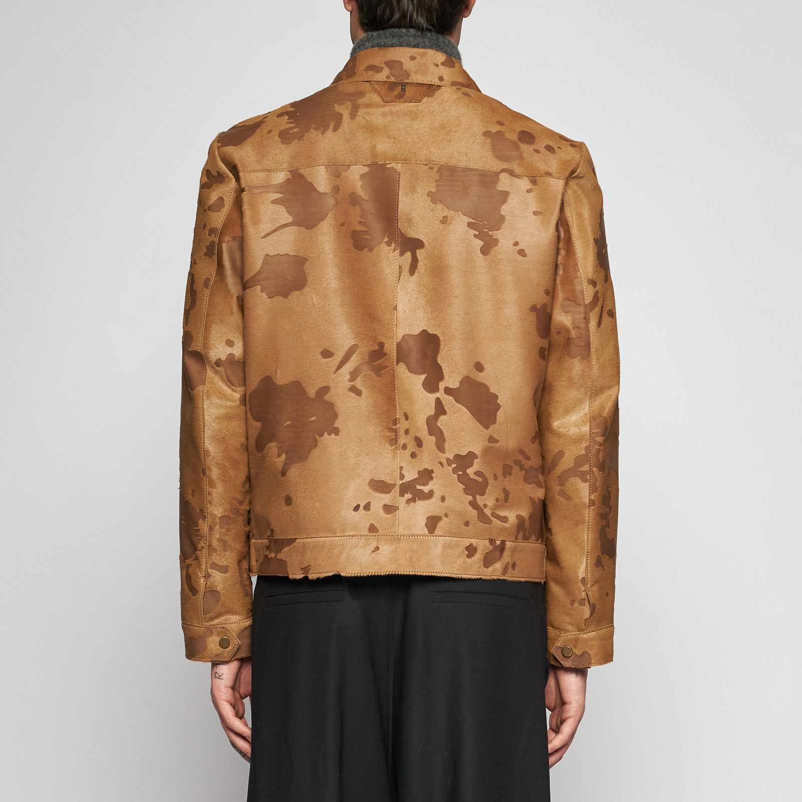 GIACCA IN PELLE DI CAVALLINO – CARAMEL