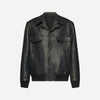 GIACCA IN PELLE MARTELLATA - BLACK