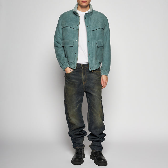 WILDLEDER-SHEARLING-JACKE – MAREA