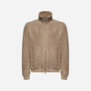 GIACCA BOMBER IN SHEARLING - STONE