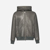 GIACCA IN PELLE MARTELLATA - GREY