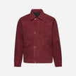 HAMMERED SUEDE WORK JACKET - BURGUNDY