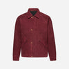 HAMMERED SUEDE WORK JACKET - BURGUNDY