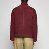 HAMMERED SUEDE WORK JACKET - BURGUNDY