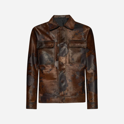 PONYLEDERJACKE – BRAUN