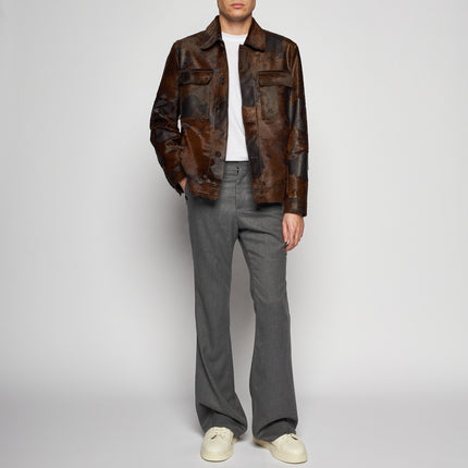 PONYLEDERJACKE – BRAUN